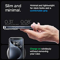 Чохол Spigen для iPhone 15 Pro Max - Ultra Hybrid, Crystal Clear (ACS06565), фото 6