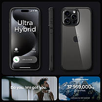 Чохол Spigen для iPhone 15 Pro Max - Ultra Hybrid, Matte Black (ACS06570), фото 6
