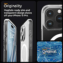 Чохол Spigen для iPhone 15 Pro - Ultra Hybrid MagSafe, Frost Clear (ACS06719), фото 5