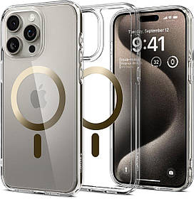 Чохол Spigen для iPhone 15 Pro - Ultra Hybrid MagSafe, Gold (ACS06718)