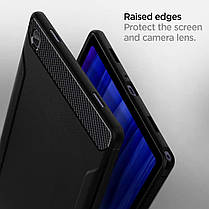 Чохол Spigen для Samsung Galaxy Tab A7 — Rugged Armor, Matte Black (ACS01562), фото 6