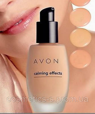 Тональний крем для обличчя з заспокійливим ефектом, Avon Calming Effects, Ivory, світлий,41437