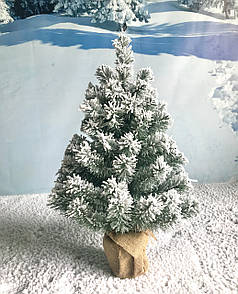 Ялинка Classic в мішковині 70 см засніжена