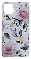 Накладка IMD Marble and Flowers case (TPU) iPhone 11 Pro Max