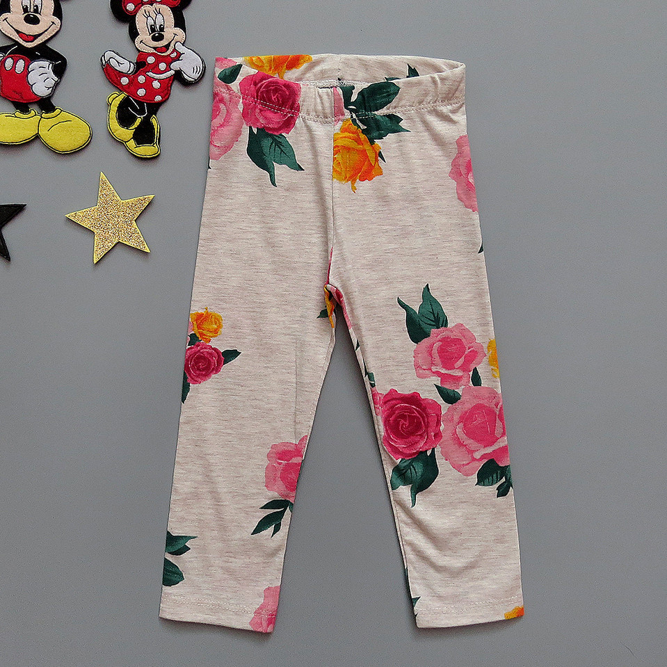 Лосини "Рози" для дівчинки. 110-116 см, фото 1