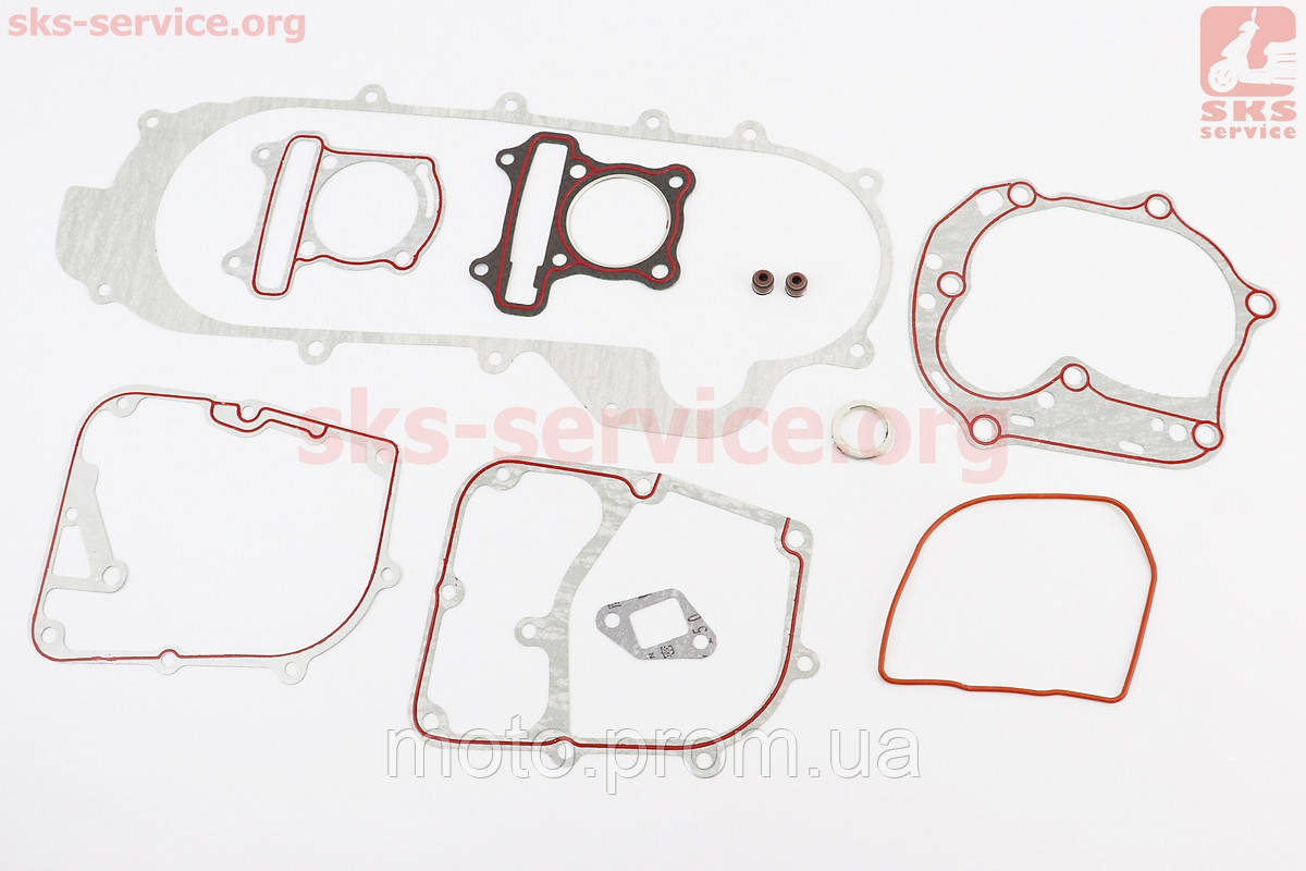 Прокладки двигателя 80cc-47мм, к-кт 11 деталей, длинный вариатор (309976) - фото 1 - id-p1412094371