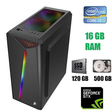 1st Player Rainbow MT/ Core i7-4770/ 16 GB RAM/ 120 GB SSD + 500 GB HDD/ GeForce GTX 1060 6 GB/ 500W, фото 1