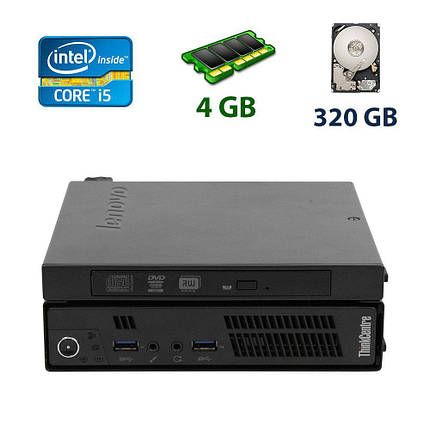 Lenovo ThinkCentre M92 USFF/ Core i5-3470T/ 4 GB RAM/ 320 GB HDD, фото 1