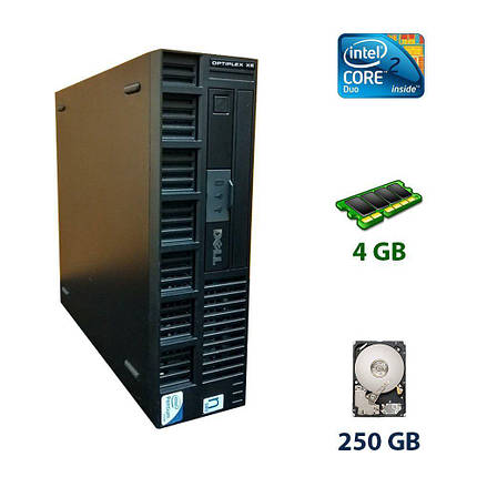 Комп'ютер Dell OptiPlex XE SFF/ Core2Duo E8400/ 4 GB RAM/ 250 GB HDD, фото 1