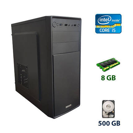 Комп'ютер 1stPlayer Case A2 MT/ Core i5-2300/ 8 GB RAM/ 120GB SSD + 500 GB HDD/ Radeon RX 470 4GB/ 400W, фото 1