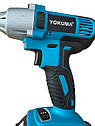 Акумуляторний ударний гайковерт 2 акб 18 В 4.0 Ah Yokuma JL21-1, фото 2