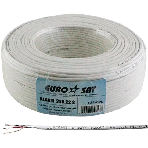 Кабель сигнальний без екрану (бух. 100м) Allarm 2*0,22 CU, фото 1