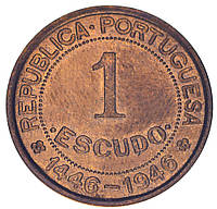 Португальская Гвинея 1 эскудо 1946 VF-AU Памятная