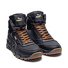 Чоловічі зимові черевики Pm Black, фото 3