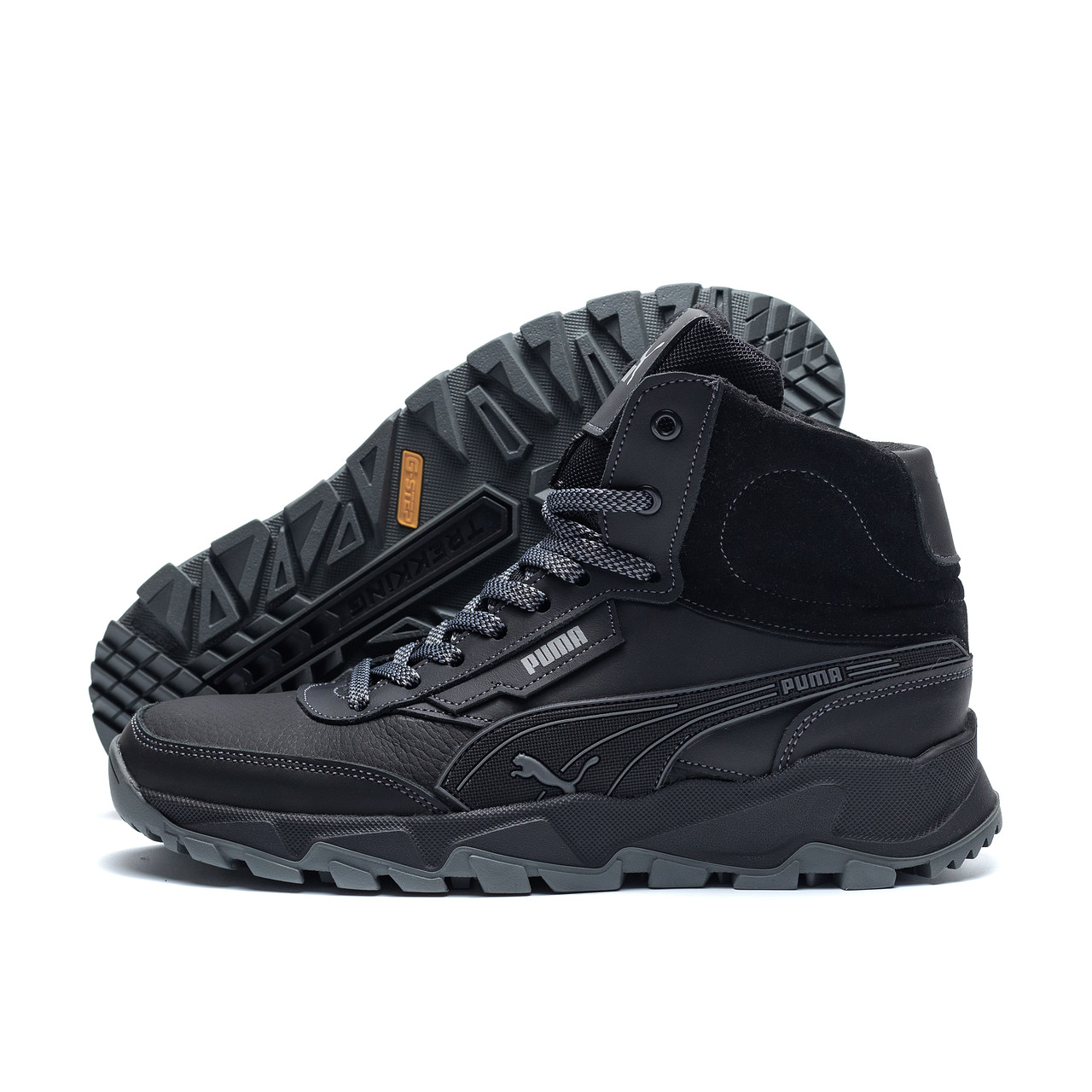 Чоловічі зимові черевики Pm Black, фото 1