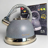 Чайник со свистком и гранитным покрытием HR704-5 для электрической газовой керамической индукционной плиты 3,5