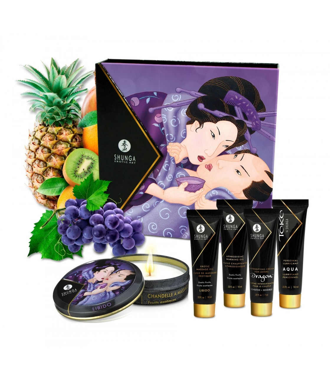 Набір інтимної косметики SHUNGA GEISHAS SECRET KIT EXOTIC FRUITS 67ML
