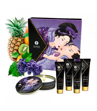 Набір інтимної косметики SHUNGA GEISHAS SECRET KIT EXOTIC FRUITS 67ML, фото 1