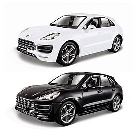 Автомодель — PORSCHE MACAN (чорний, білий 1:24)