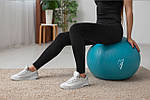 М'яч для фітнесу (фітбол) PowerPlay 4001 Ø65 cm Gymball  М'ятний + помпа, фото 6