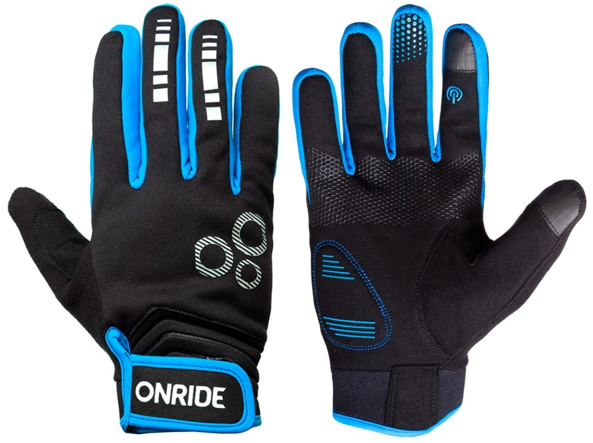 Зимові вітрозахисні рукавички Pleasure 20, чорний/синій, XS