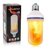 Лампа с имитацией эффекта пламени огня Е27 Led Flame Bulb SmartStore