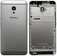 Задняя крышка корпуса Meizu M5S со стеклом камеры Silver