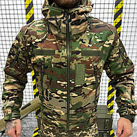 Мужская водонепроницаемая куртка Armageddon Softshell с Капюшоном и Липучками под шевроны мультикам размер M