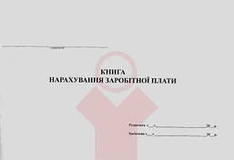 Книга по зарплаті А4 газетка 52 арк