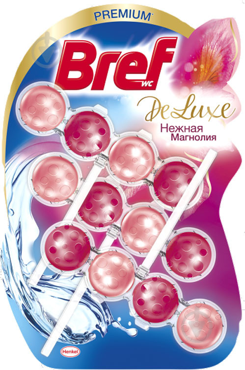 Підвісний туалетний блок Bref De Luxe 3х50г Ніжна магнолія
