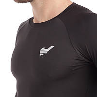 Компрессионная мужская футболка с длинным рукавом JASON K-702 L Черный vb