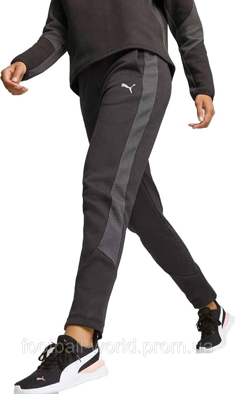 Спортивные штаны женские Puma EVOSTRIPE HIGH-WAIST PANTS черные 67607501 - фото 3 - id-p1972935417