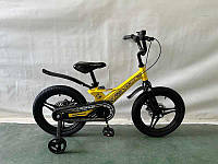 Дитячий двоколісний велосипед 16" Corso «REVOLT» MG-16080 магнієва рама литі магнієві диски дискові гальма