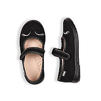 Туфли детские чёрная вышивка 27,28,29,30,31,32 размер, 22-37833