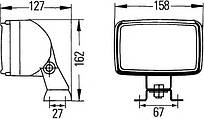 Фара робочого освітлення Hella Double Beam 1GA006991051 (дальній)