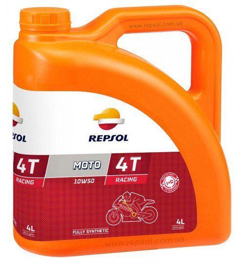 Олива для 4T двигунів 10W-50 4Т Racing 4 л REPSOL/RP160P54