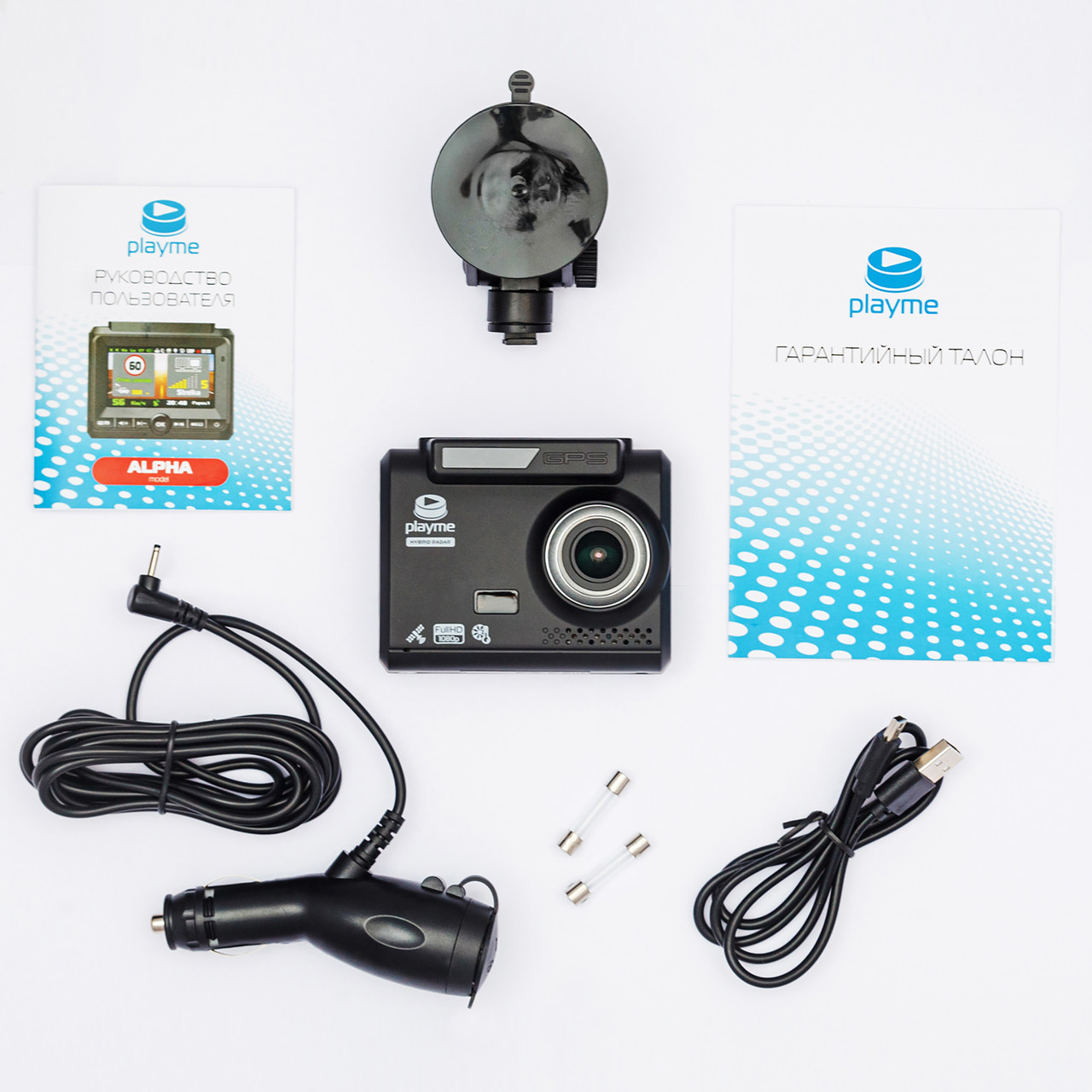 Комбінований пристрій Playme Alpha — радар-детектор — GPS-інформатор (SpeedCAM) — відеореєстратор