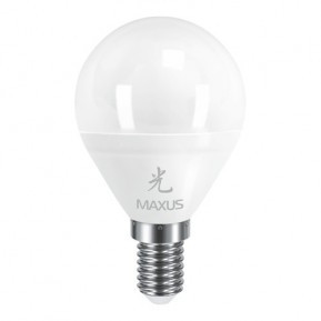 LED лампа E14 Maxus G45 F 5W (470Lm)  3000K 220V  AP