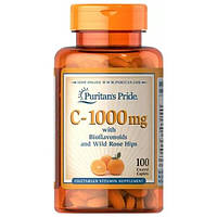 Vitamin C-1000 мг With Rose Hips Puritan's Pride (100 таблеток)