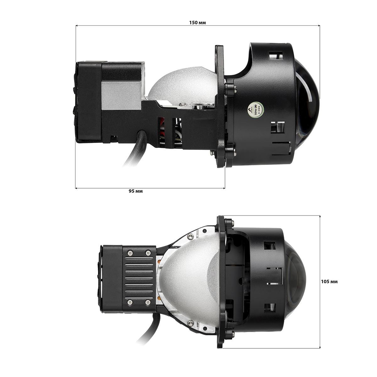 Комплект світлодіодних лінз Kamiso (Aozoom) DLPD-01 Bi-LED LASER 5500K 75/66W