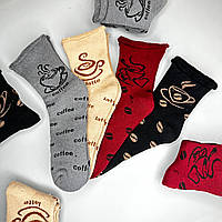 Медичні махрові жіночі шкарпетки без резинки Кава, ВіАтекс, 36-41 р, 12 пар