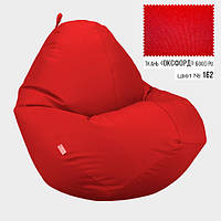 Безкаркасне крісло мішок груша Овал Coolki XL 85x105 Червоний (Оксфорд 600D PU) SC, код: 6719362