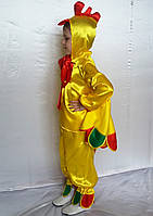 Детский карнавальный костюм Петушок из атласа для мальчиков 3-6 лет №3 Размер 2