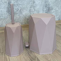 Набір для туалету Elif Plastik Geo 478 Пудра