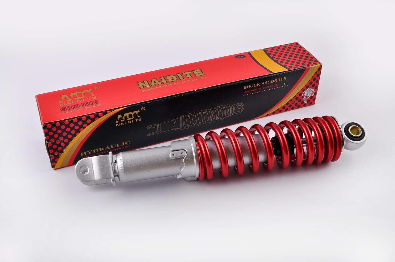 Амортизатор GY6, DIO ZX, LEAD 320mm, регулируемый (красный металлик) NDT - фото 1 - id-p1687680533
