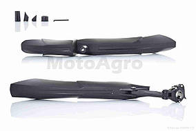 Крила бризковики вело пластмас (чорні) #DNB-009 #FK-870F/R