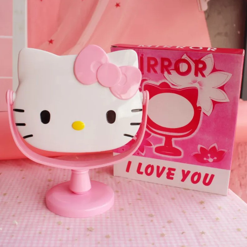 Дитяче настільне дзеркало Hello Kitty рожеве, фото 1