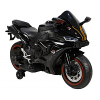 Дитячий електромотоцикл акумуляторний SPOKO 1900S чорний / Мотоцикл двоколісний для дітей від 3 років