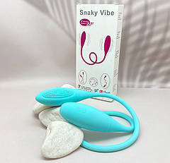 Віброяйце подвійне Snaky Vibe гнучкий вібратор вібростимулятор унісекс. 7 режимів