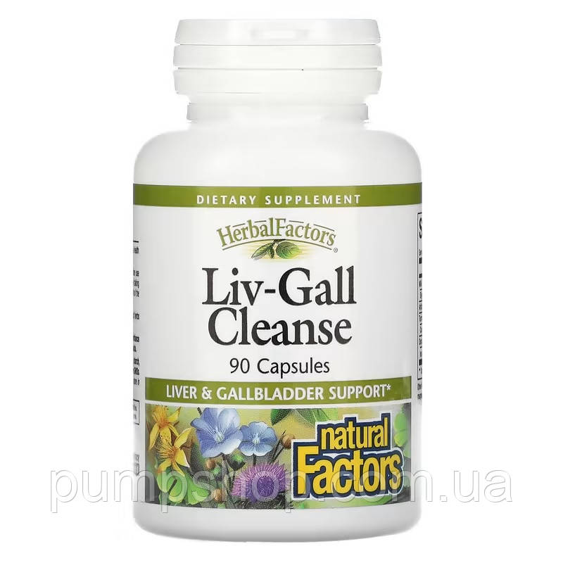 Комплекс для печінки й жовчного міхура Natural Factors Liv-Gall Cleanse 90 капс.